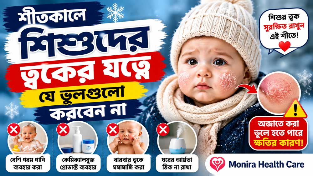 শীতকালে শিশুদের ত্বকের যত্ন নেওয়ার সঠিক উপায়